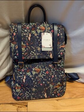 Fable England Large Backpack  Rare Color And Print New With Tags